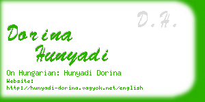 dorina hunyadi business card